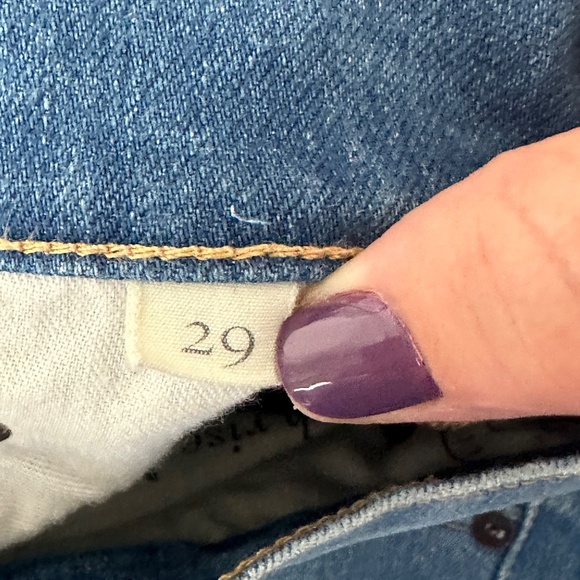 ABLE The High Rise Jeans Medium Wash Size 29 Distressed  Ankle Vintage Wash - Picture 10 of 10